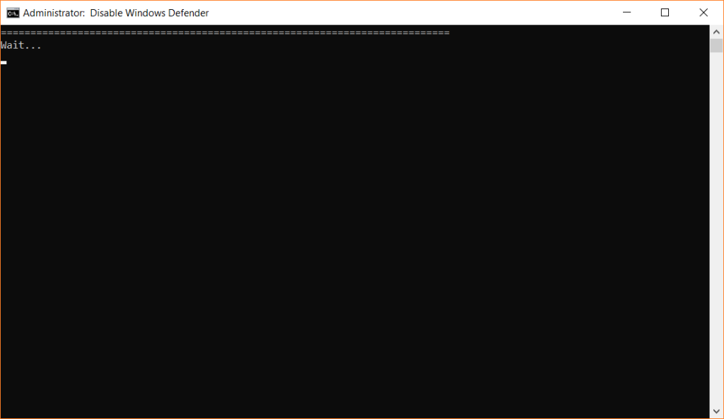 Disable Defender via cmd