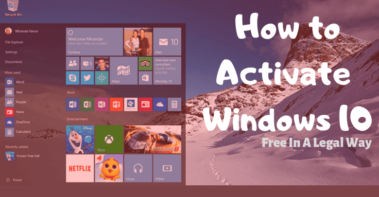 How to Activate Windows 10 For Free